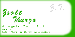 zsolt thurzo business card